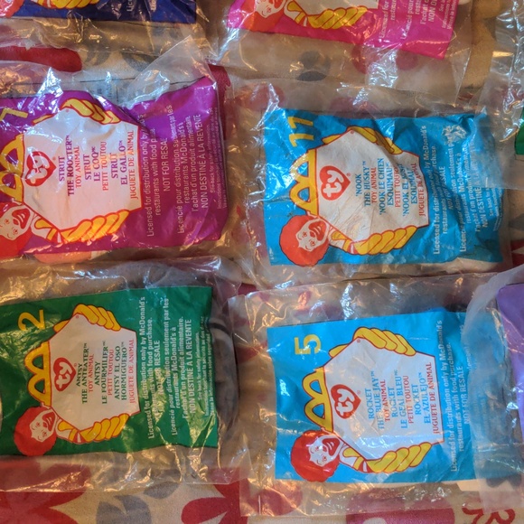Sealed Mc Donalds Vintage Ty 1999 Stuffed Toy Animals Bundle 8 piece bundle lot - Picture 2 of 14